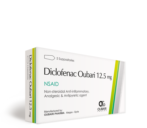 Diclofenac Oubari 12.5 mg – Suppositories