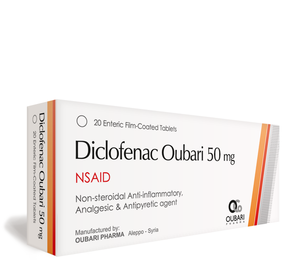 Diclofenac Oubari 50 mg – Tablets