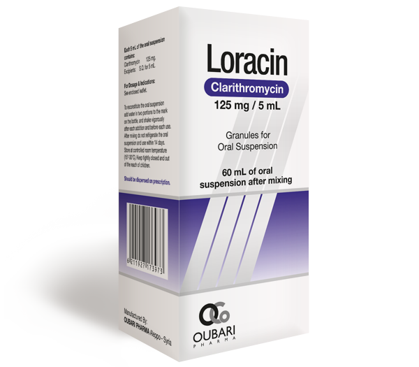 Loracin 125 mg / 5 mL – Oral Suspension