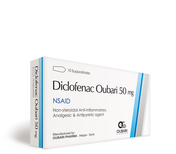Diclofenac Oubari 50 mg – Suppositories