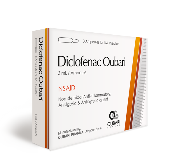 Diclofenac Oubari – 3 mL Ampoules