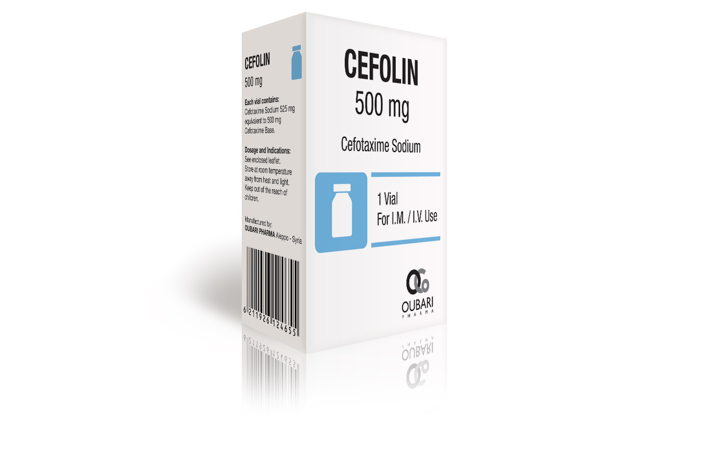 cefotaxime sodium 500 mg vials